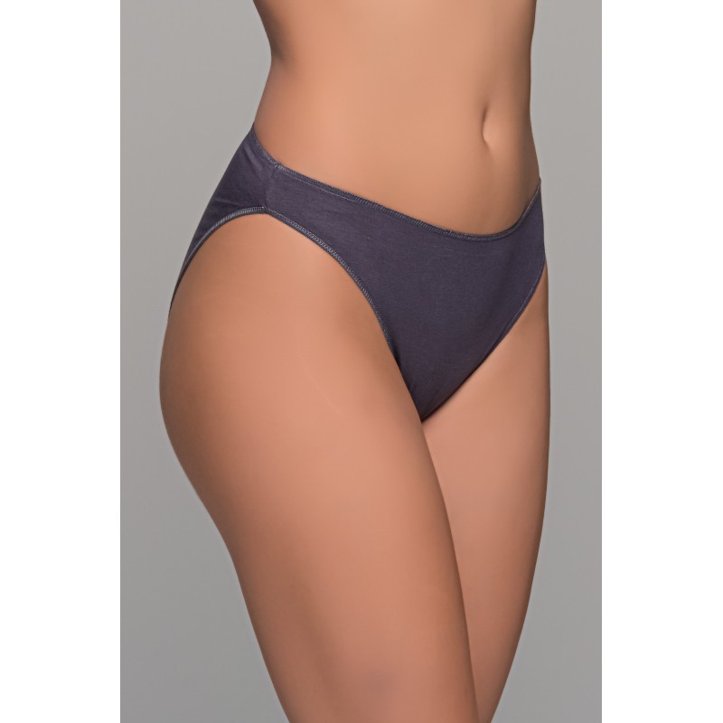 High Leg Σλιπ Bikini Bamboo - Ανθρακί (008505-Ανθρακί)