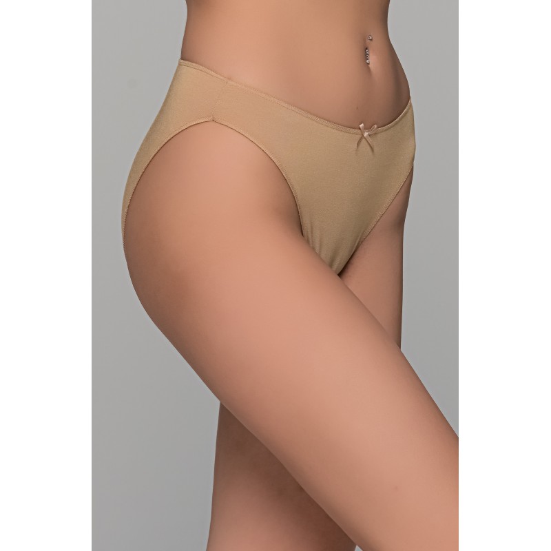High Leg Σλιπ Bikini Bamboo - Μπεζ (008505-Μπεζ) High Leg Σλιπ Bikini Bamboo - Μπεζ (008505-Μπεζ)