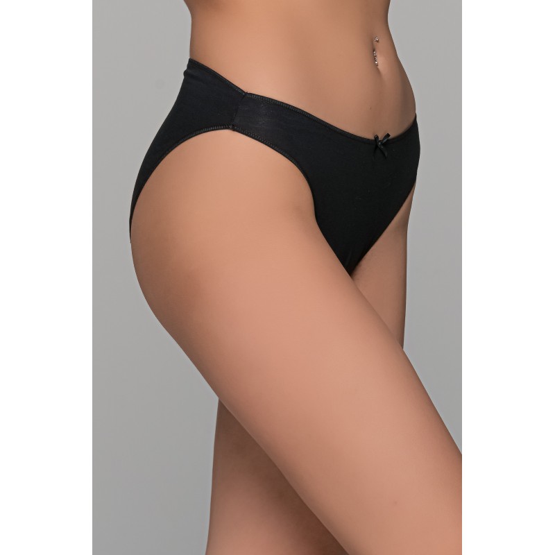 High Leg Σλιπ Bikini Bamboo - Μαύρο (008505-Μαύρο) High Leg Σλιπ Bikini Bamboo - Μαύρο (008505-Μαύρο)