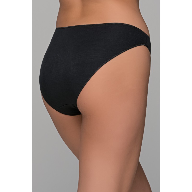 High Leg Σλιπ Bikini Bamboo - Μαύρο (008505-Μαύρο) High Leg Σλιπ Bikini Bamboo - Μαύρο (008505-Μαύρο)
