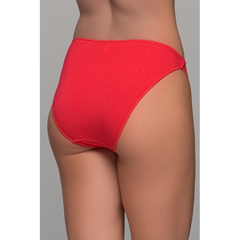 High Leg Σλιπ Bikini Bamboo - Κόκκινο (008505-Κόκκινο)