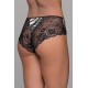 Ψηλόμεσο Σλίπ Δαντέλα και Βελούδο – Animal print (008524-Animal print)