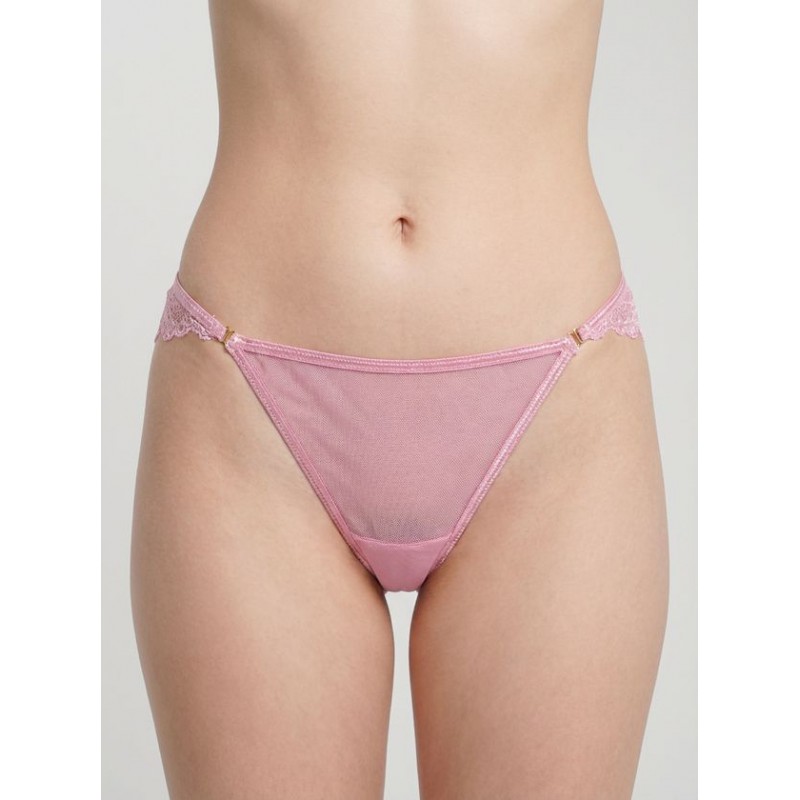 Σλιπ Μπραζίλ με Τούλι και Δαντέλα - Rose pink (008547-Rose pink) Σλιπ Μπραζίλ με Τούλι και Δαντέλα - Rose pink (008547-Rose pink)