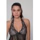 Σετ Τοπ με Κρόσια και String - Μαύρο (009180-Μαύρο) Σετ Τοπ με Κρόσια και String - Μαύρο (009180-Μαύρο)