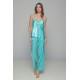 Σατέν Πιτζάμα Τιραντάκι - Aqua (009185-Aqua) Σατέν Πιτζάμα Τιραντάκι - Aqua (009185-Aqua)