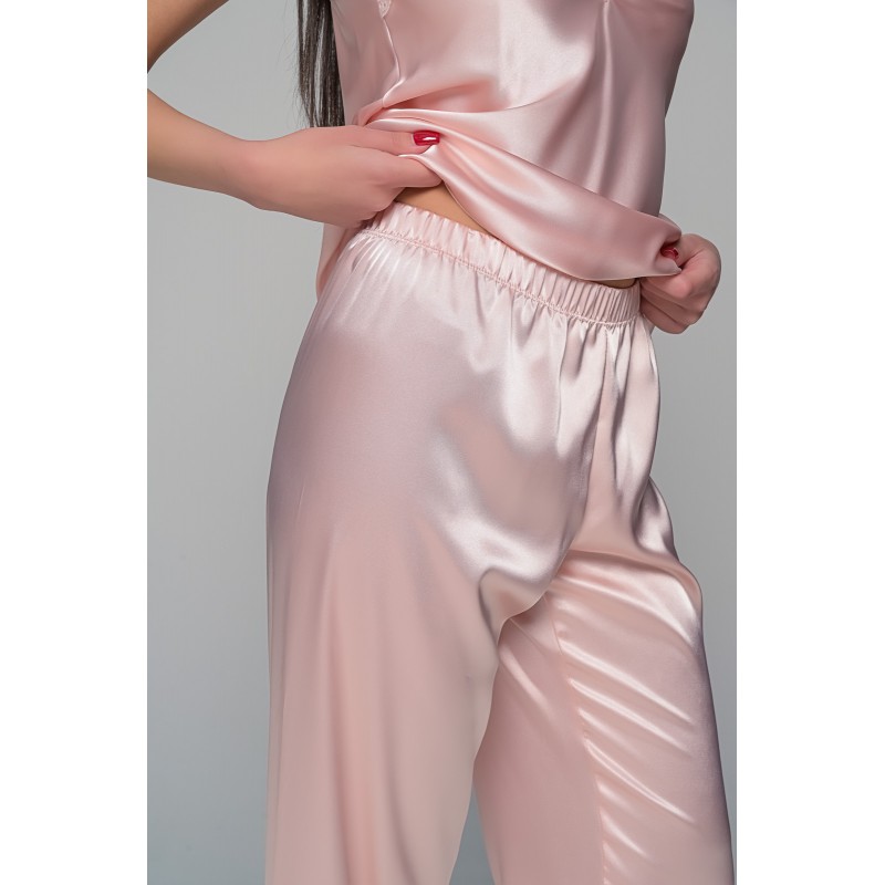 Σατέν Πιτζάμα Τιραντάκι - Σομόν (009185-Σομόν)