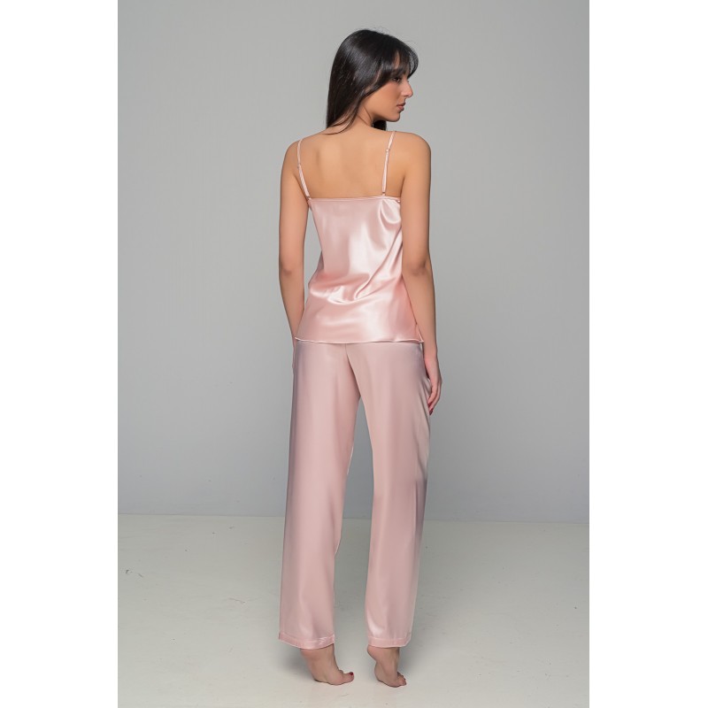 Σατέν Πιτζάμα Τιραντάκι - Σομόν (009185-Σομόν)