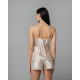 Babydoll με Σορτς Σατεν-Χρυσαφί (004176-Χρυσαφί)