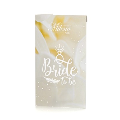 Νυφική Συσκευασία Δώρου Ευχετήρια Κάρτα με Δώρο Δαντελένιο Brazilian Slip - Ιβουάρ (GB-011-Ιβουάρ)