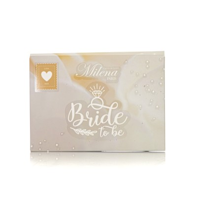 Νυφική Συσκευασία Δώρου με Δαντελένιο Σλιπ Μπραζίλ και Καλτσοδέτα - Ιβουάρ (GB-010-Ιβουάρ)