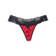 Plus Size String Βελούδο με Δαντέλα - Ρουμπινί (007681-Ρουμπινί) Plus Size String Βελούδο με Δαντέλα - Ρουμπινί (007681-Ρουμπινί)