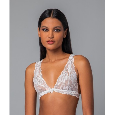 Νυφικό Bralette Δαντέλα - Ιβουάρ (010178-Ιβουάρ)