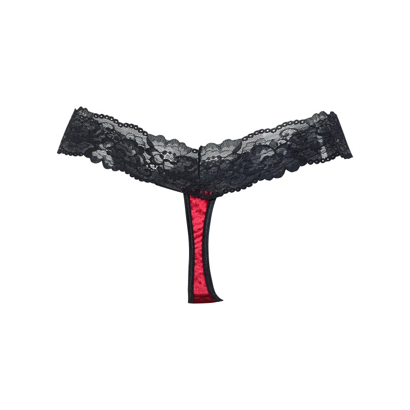 Plus Size String Βελούδο με Δαντέλα - Ρουμπινί (007681-Ρουμπινί) Plus Size String Βελούδο με Δαντέλα - Ρουμπινί (007681-Ρουμπινί)