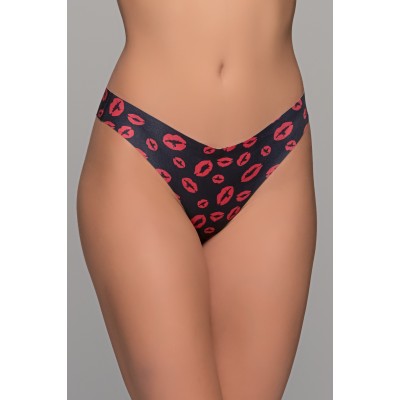 Γυναικείο String Laser-cut Χωρίς Ραφές - Χειλάκια (SM-004-Χειλάκια)