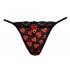 Γυναικείο Εσώρουχο G-String Τούλι και Δαντέλα (V25-934-Μαύρο)