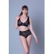 Δαντελένιο Bralette - Mαύρο (010152-Μαύρο)