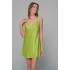 Νυχτικάκι Σατέν Ζακάρ + String - Kiwi- MilenaByParis (003429-Kiwi)