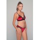 Βελούδινο Bralette με Δαντέλα - Ρουμπινί (010187-Ρουμπινί)