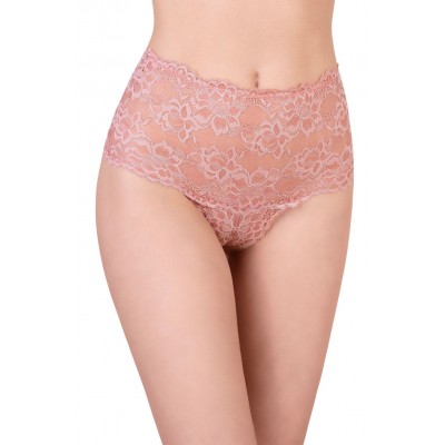Ψηλόμεσο Δαντελένιο Bikini - Σομόν (008341-Σομόν)